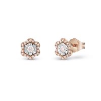 Earrings Bliss Woman in Rose Gold Diamante 0.15 Ct 20095693 - 20095693